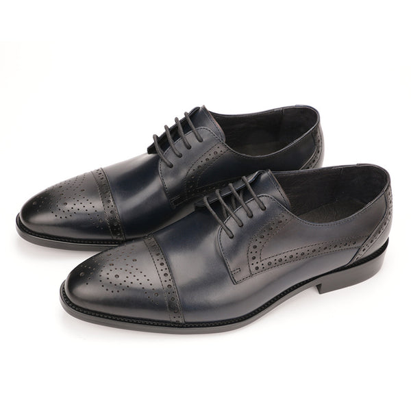 Men's Classic Leather Dress Shoes – Available in Black and Brown