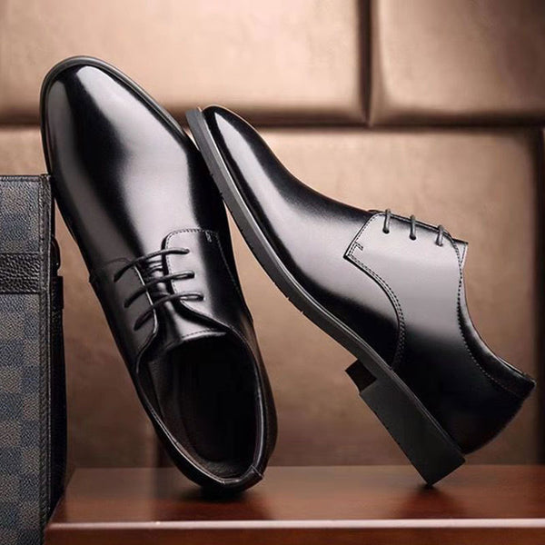 Timeless Elegance: Men's Leather Oxford Shoes in Black & Brown