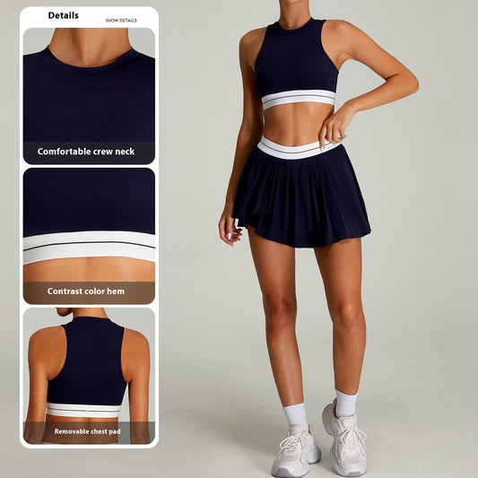 Pleated Skirt Tennis Set