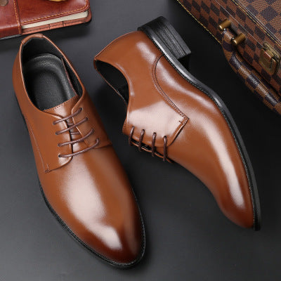 Sleek Men's Leather Oxford Shoes – Style in Black & Brown