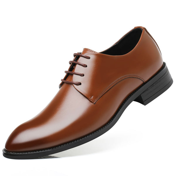 Sleek Men's Leather Oxford Shoes – Style in Black & Brown