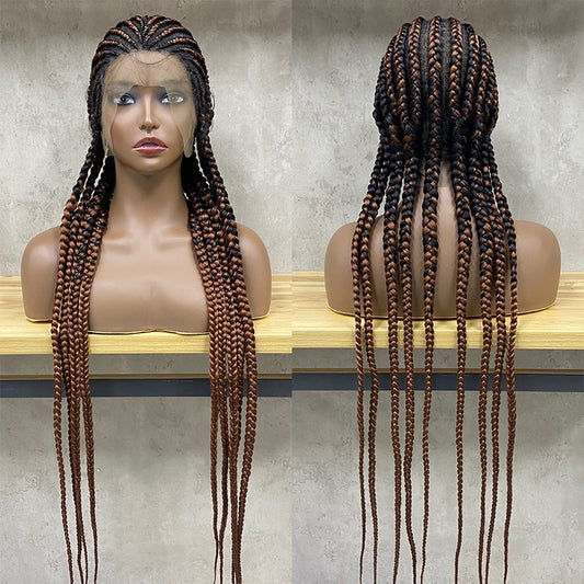 Straight Back Cornrows Braided Wig
