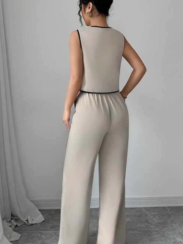 DIane Wide Leg Pants Set