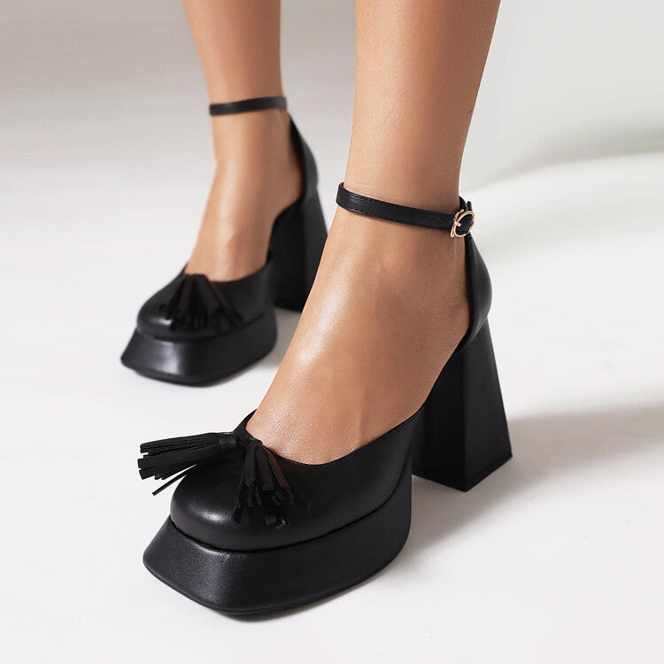 Tassel Platform Heels