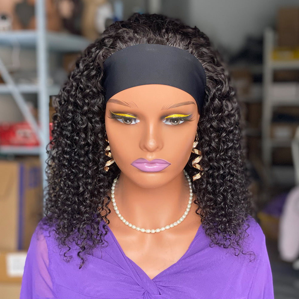 Curly Headband Wig