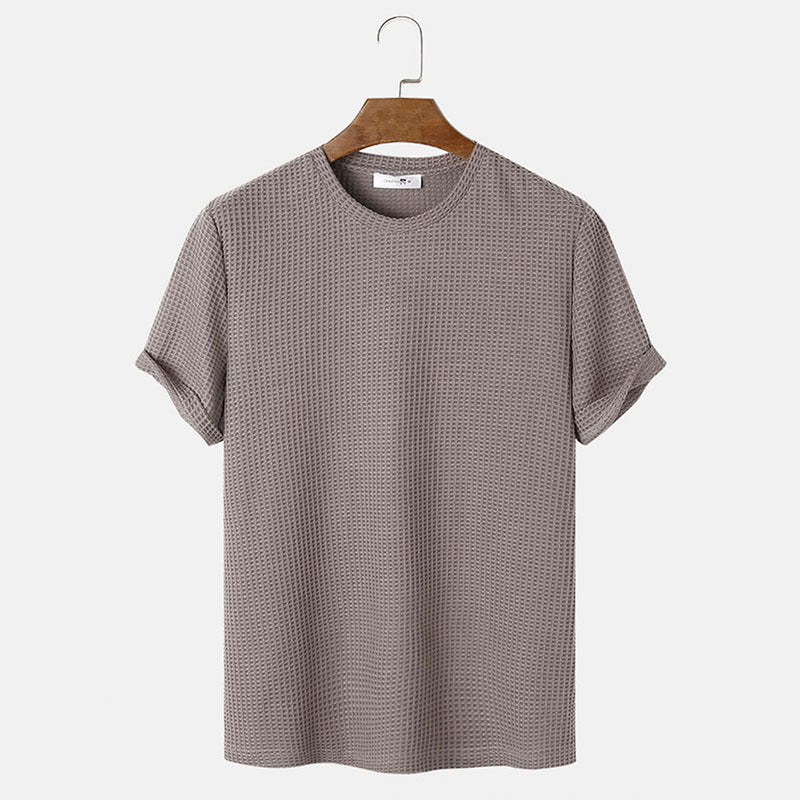 Men's Textured Short Sleeve T-Shirt – Stylish, Comfortable & Modern Essential