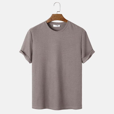Men's Textured Short Sleeve T-Shirt – Stylish, Comfortable & Modern Essential