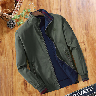 Men's Warm Faux Fur-Lined Bomber Jacket – Stylish Comfort for Cold Days