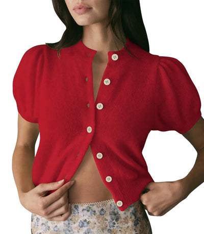 Bubble Short Sleeved Cardigan