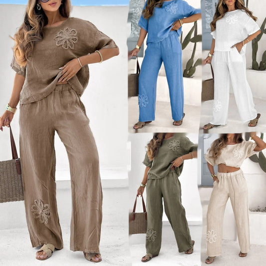 I am Free 2-piece Embroidered Set