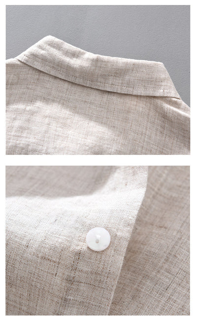 Men's Linen-Blend Casual Shirt – Lightweight, Breathable & Stylish