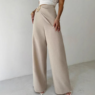 High Waist Wide Leg Dress Pants