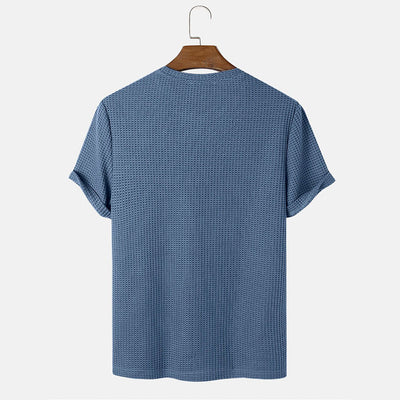 Men's Textured Short Sleeve T-Shirt – Stylish, Comfortable & Modern Essential