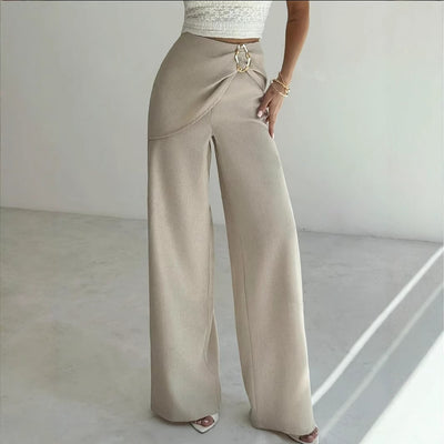 High Waist Wide Leg Dress Pants