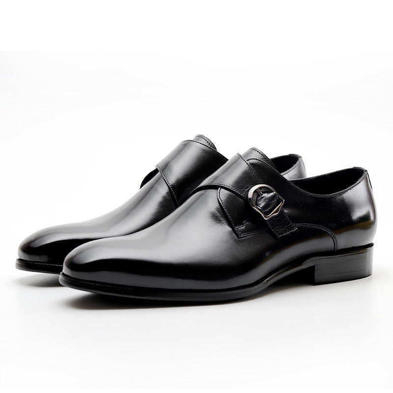 Men's Leather Dress Shoes – Classic Buckle Design