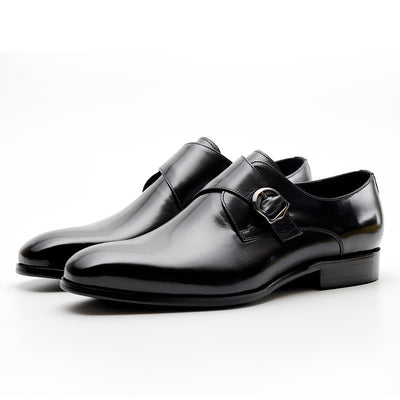 Men's Leather Dress Shoes – Classic Buckle Design