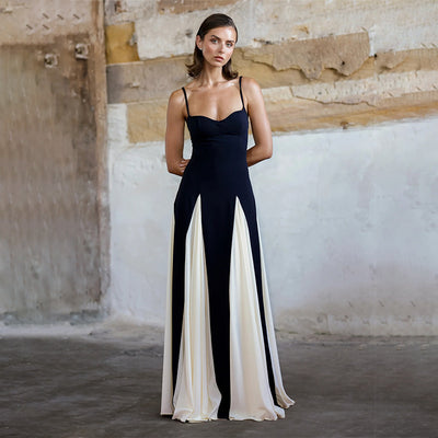 Kayla Color Contrast Sling Dress