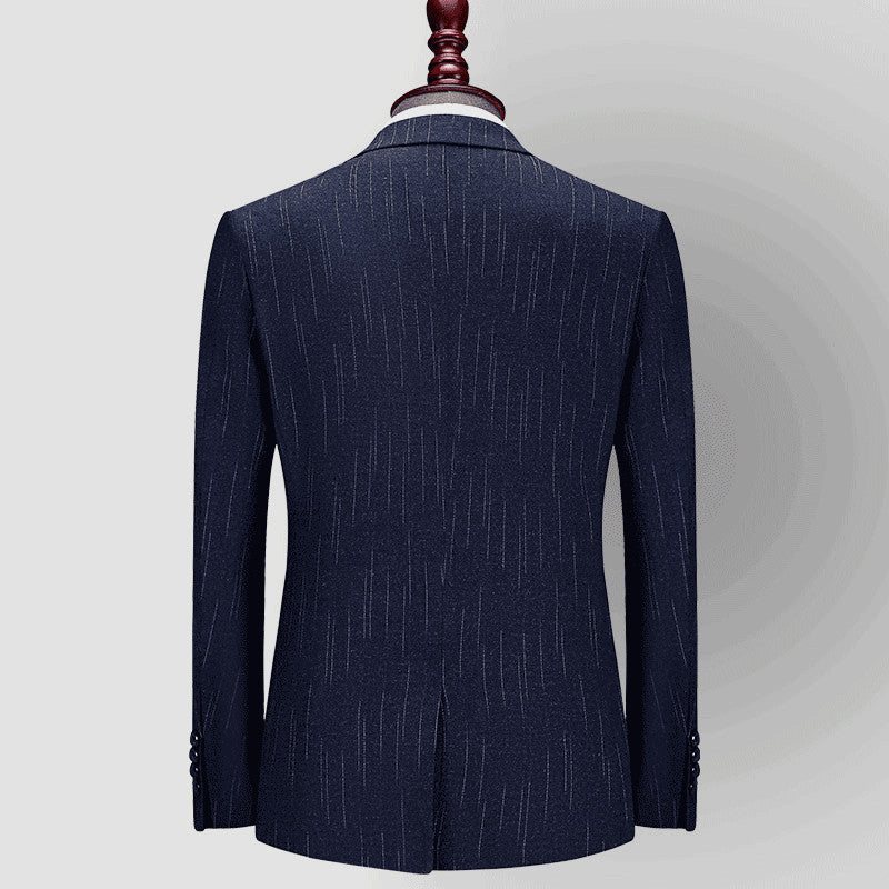 Men's Pinstripe Two-Piece Suit - Available in Multiple Colors & Sizes