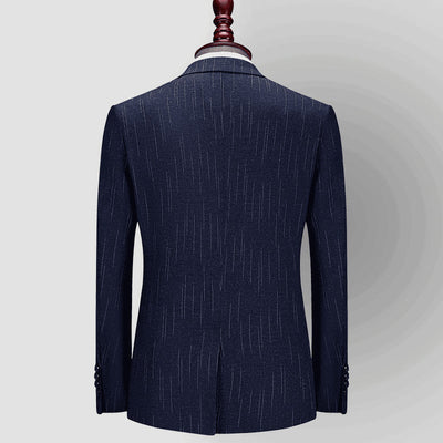 Men's Pinstripe Two-Piece Suit - Available in Multiple Colors & Sizes