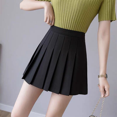 High Waisted Pleated Skirt