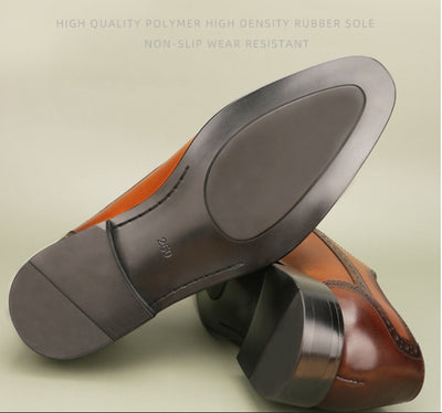 Men's Classic Leather Dress Shoes – Available in Black and Brown