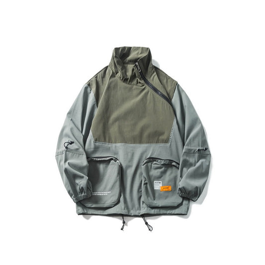 Men's Multi-Color Lightweight Windbreaker with Multiple Pockets – Functional, Stylish & Weather-Resistant