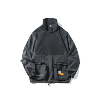 Men's Multi-Color Lightweight Windbreaker with Multiple Pockets – Functional, Stylish & Weather-Resistant