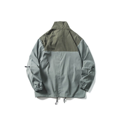 Men's Multi-Color Lightweight Windbreaker with Multiple Pockets – Functional, Stylish & Weather-Resistant
