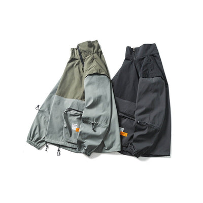 Men's Multi-Color Lightweight Windbreaker with Multiple Pockets – Functional, Stylish & Weather-Resistant