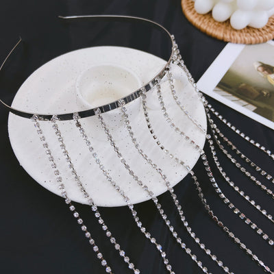 Tassel Rhinestone Headband