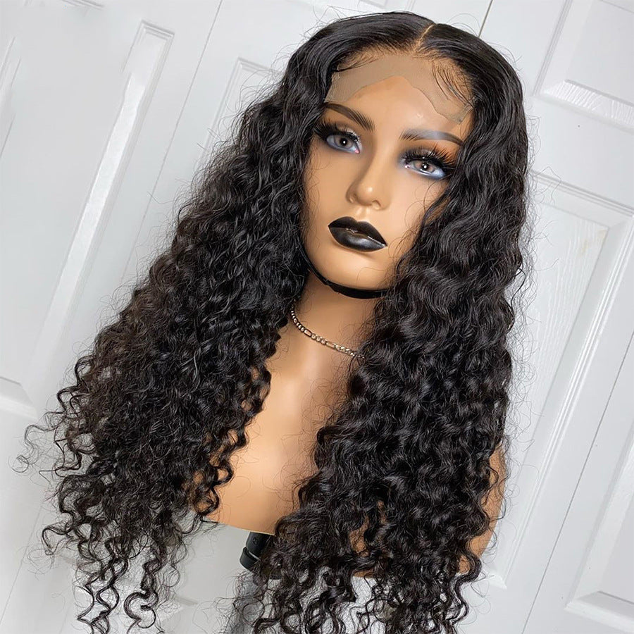 T-Part Deep Curly Human Hair Wig