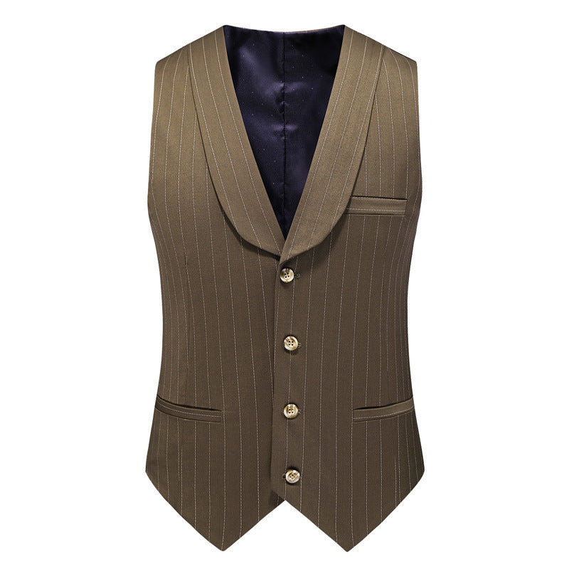 Men's Versatile Pinstripe 3-Piece Suit