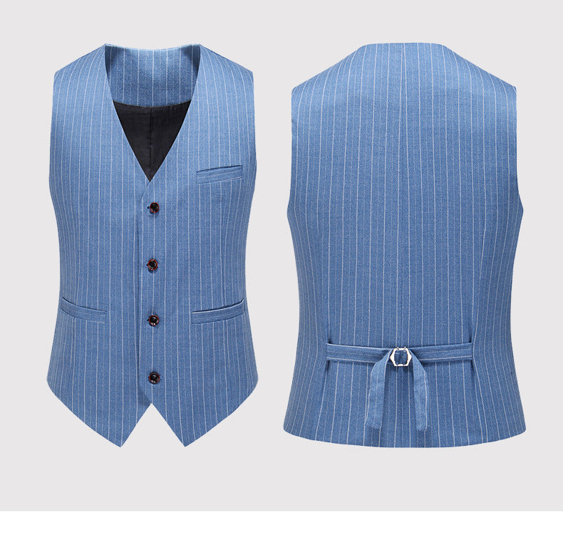 Men's Classic Pinstripe 3-Piece Suit