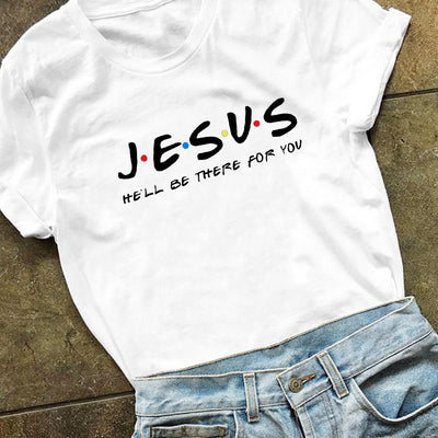 Men's Casual T-Shirt with "Jesus" Design and Inspirational Quote – Comfortable, Stylish & Faith-Inspired