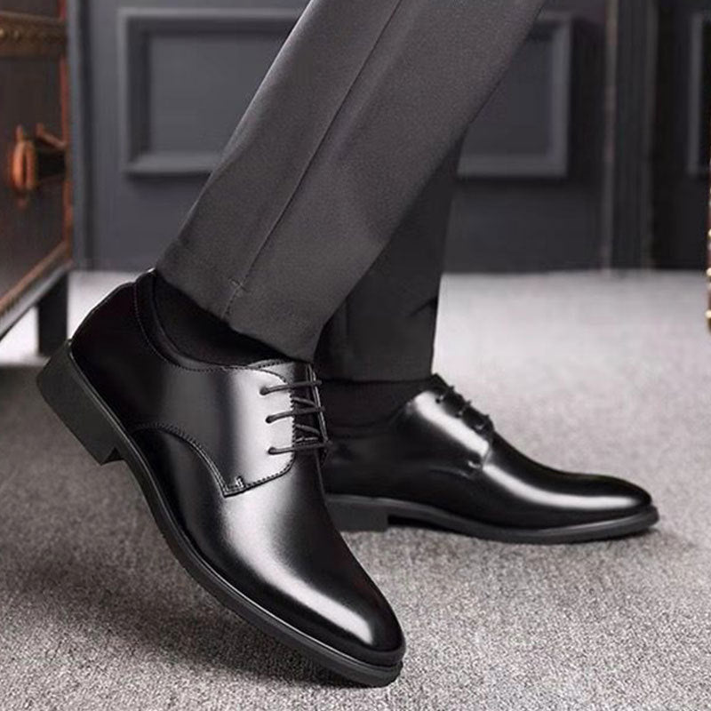Timeless Elegance: Men's Leather Oxford Shoes in Black & Brown