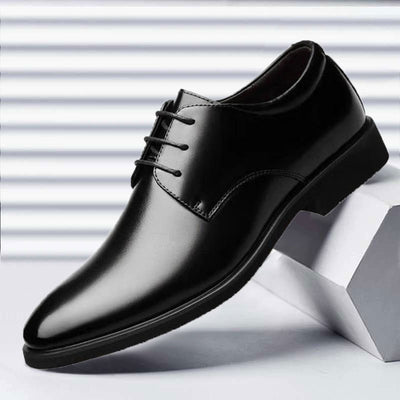 Timeless Elegance: Men's Leather Oxford Shoes in Black & Brown