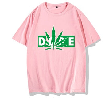 Men's Cotton T-Shirt with Cannabis Leaf "DOPE" Graphic – Trendy, Comfortable & Bold Statement Piece