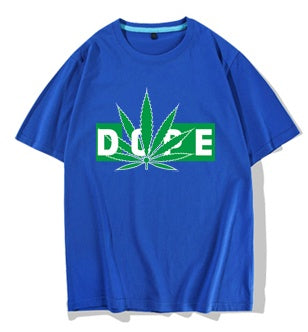 Men's Cotton T-Shirt with Cannabis Leaf "DOPE" Graphic – Trendy, Comfortable & Bold Statement Piece
