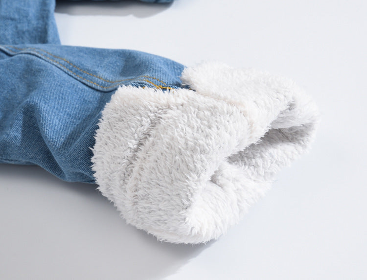 Men's Denim Sherpa Lined Jacket