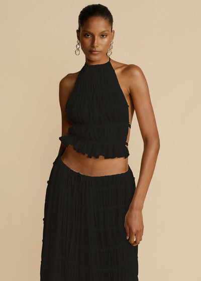 pleated Maxi Skirt