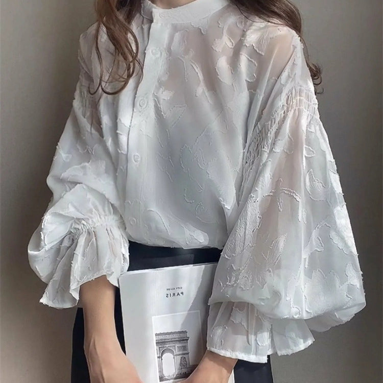 Sophia Lantern Sleeve Blouse