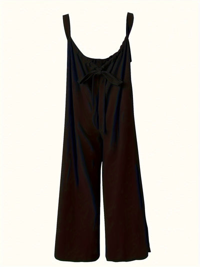 Plus Size Pocket Overalls