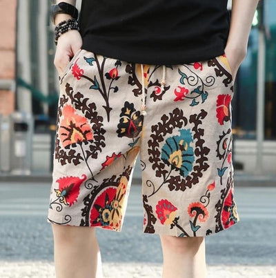 Men's Vibrant Printed Casual Shorts – Comfortable, Stylish, Perfect for Summer
