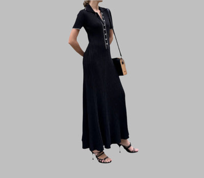 Short Sleeved Knit Dress