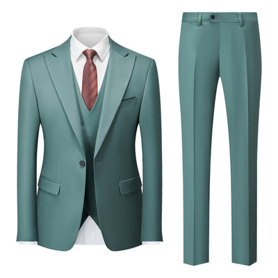 Emerald Majesty Three-Piece Suit - Custom Shades & Sizes