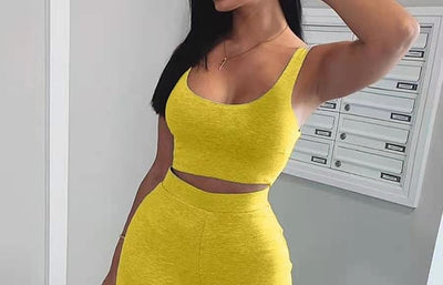 Sporty Basic Wide Leg Pants Set