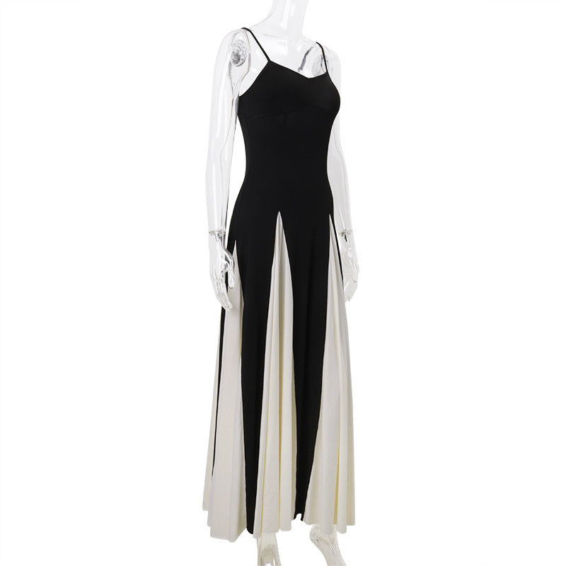 Kayla Color Contrast Sling Dress