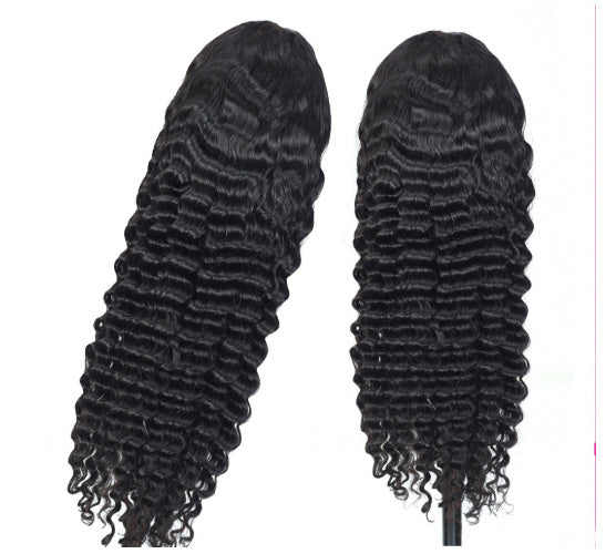 13X4 Deep Wave Lace Frontal Human Hair Wig