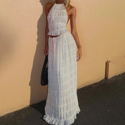 pleated Maxi Skirt