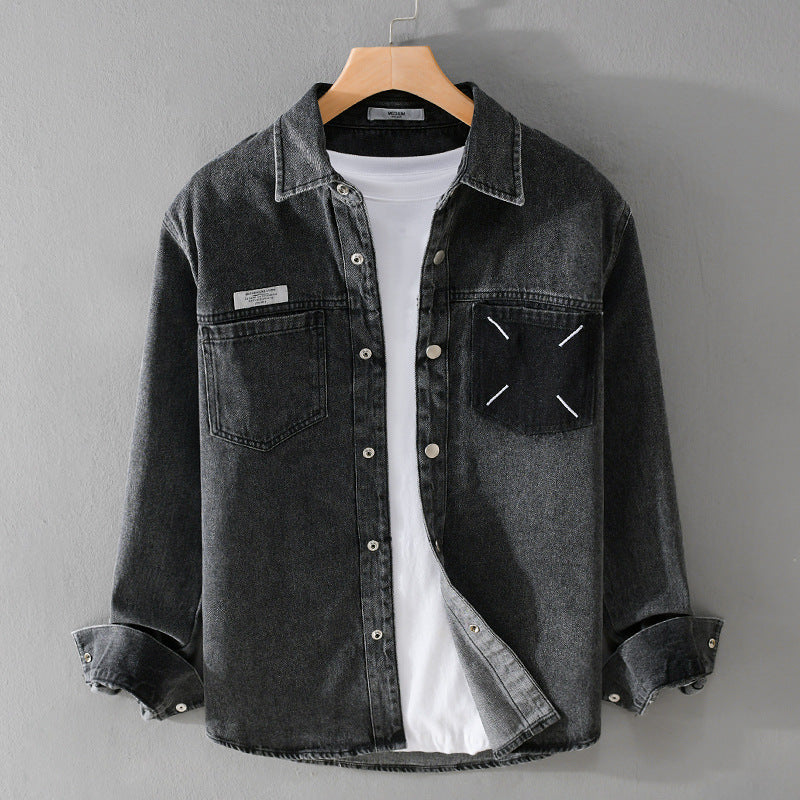 Casual Oversized Denim Shirt Jacket – Trendy & Comfortable Layering Piece